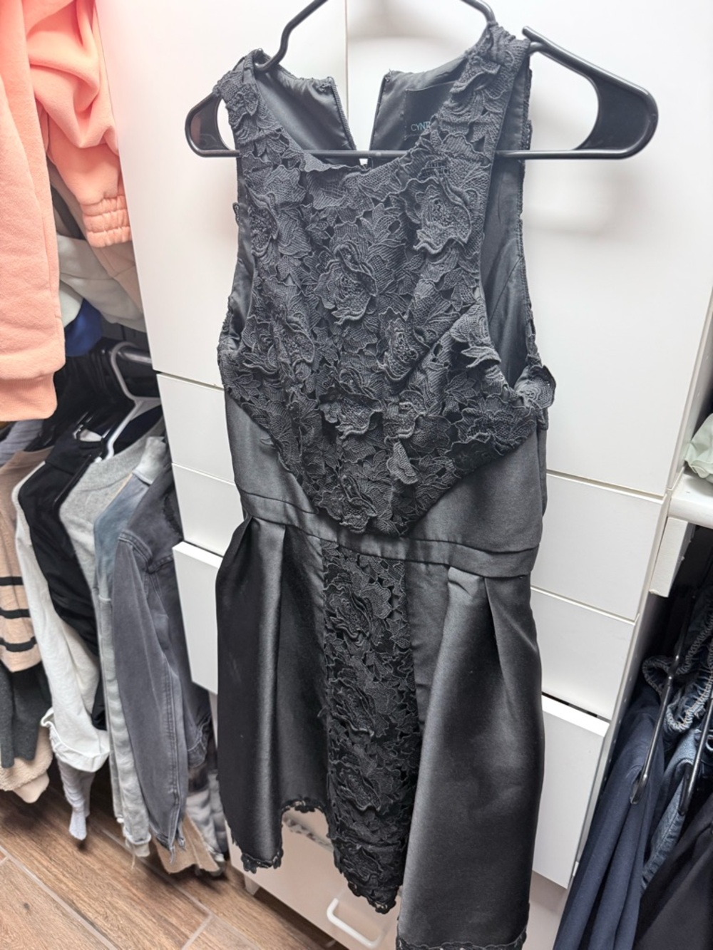 Cynthia Rowley Black Lace Cocktail Dress – Altered (Fits 4–6